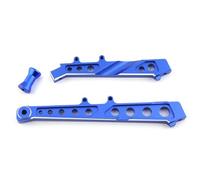 JYYTERD Accesorios coches RC per ARRMA per Limitless per Felony per Infraction 1/7 rc Car Upgrade Parts 2 Pezzi Metallo Anteriore E Posteriore per Rinforzo del Telaio(Blue)
