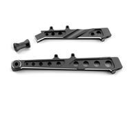 JYYTERD Accesorios coches RC per ARRMA per Limitless V1 per Infraction 6S per Accessori per Ricambi Auto per BLX 1/7 RC 2 Pezzi Metallo Anteriore E Posteriore per Supporto del Telaio(Black)