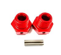 JYYTERD Accesorios coches RC per ARRMA per SENTON 3S 1/10 rc Car Upgrade Part Adattatore per Montaggio Esagonale Lega di Alluminio Resistente(Red)