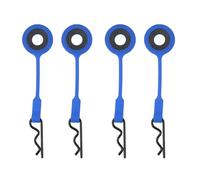 JYYTERD Accesorios coches RC per ARRMA per Senton per Granite per Typhon per Traxxas 1/10 4 Pezzi Gel di Silice Car Body Clip Fermo Borsette Fissa Fibbia Blocco(Blue)