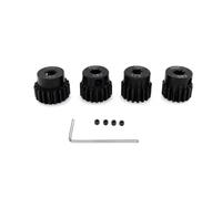 JYYTERD Accesorios coches RC per Axial per SCX10 1/10 RC Crawler Car Accessories 4 Pezzi 48P 3,17 Mm Pignone Ingranaggio Motore 16T 17T 18T 19T