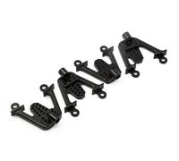 JYYTERD Accesorios coches RC per Axial per SCX10 1/10 RC Crawler Car Upgrade Parts Accessories Set di 4 Supporti Ammortizzatori Anteriori Posteriori Alluminio(Black)