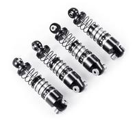 JYYTERD Accesorios coches RC per Axial per SCX24 per JLU per Gladiator 1/24 RC Micro Crawler Parti di Aggiornamento per Auto 4 Pezzi Ammortizzatore Ad Olio Alluminio(Black)