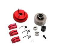 JYYTERD Accesorios coches RC per HSP per HPI 1/8 rc Car Cuscinetto Frizione Dado Molle Parti Lega di Alluminio Accessori 14T Ingranaggio Volano Gruppo(Red)
