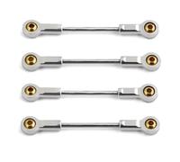 JYYTERD Accesorios coches RC per Kyosho per Mini-Z 1/18 1/24 rc Car Upgrade Parts Accessories 4 Pezzi Metallo per Barra di Collegamento della Sospensione del Telaio, Trazione