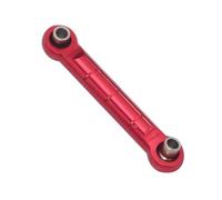 JYYTERD Accesorios coches RC per MJX per Hyper Go 14209 14210 1/14 rc Car Upgrades Parte Accessori CNC Alluminio Biella Sterzo Link(Red)