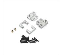 JYYTERD Accesorios coches RC per MN per MN82 LC79 1/12 rc Car Upgrade Modifica Accessori di Ricambio Parti Assale Posteriore per Set Fissaggio Piastra A Molla(Silver)