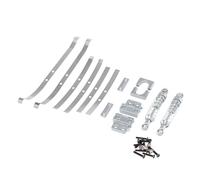 JYYTERD Accesorios coches RC per MN per MN82 LC79 1/12 rc Car Upgrade Parts Accessori Ammortizzatore Posteriore per Piastra Acciaio A Molla Metallo(Silver)