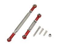 JYYTERD Accesorios coches RC per MN78 per Cherokee 1/12 RC Controllo A Quattro Ruote Motrici per Parti di Auto da Arrampicata Accessori Barra dello Sterzo Metallo(Red)