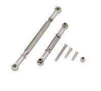 JYYTERD Accesorios coches RC per MN78 per Cherokee 1/12 RC Controllo A Quattro Ruote Motrici per Parti di Auto da Arrampicata Accessori Barra dello Sterzo Metallo(Silver)