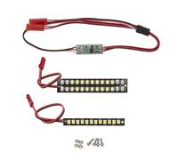 JYYTERD Accesorios coches RC per TRAXXAS per MAXX 1/8 1/10 rc Car Rear Tail Pulley Kit 70Mm 58Mm Barra Luminosa Paraurti Anteriore Posteriore Impermeabile