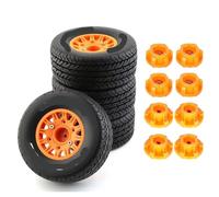 JYYTERD Accesorios coches RC per TRAXXAS per Slash per ARRMA SCTX10 RC Auto 4 Pezzi 113mm 1/8 1/10 Pneumatico per Camion A Breve Corso con 12mm 14mm 17mm Ruota Esagonale(Yellow)