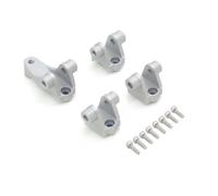 JYYTERD Accesorios coches RC per Traxxas per TRX-4 1/10 rc Car Upgrade Parts 4 Pezzi Supporto per ASSE Anteriore Posteriore Ammortizzatore Inferiore Sospensione Link Stand(Silver)