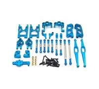 JYYTERD Accesorios coches RC per Wltoys 12428 12423 FY03 1/12 RC Accessori per Auto Metallo per Il Blocco di Sterzo della Barra Collegamento del Braccio Oscillante(Blue)