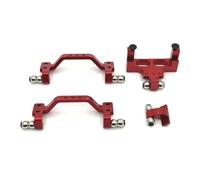 JYYTERD Accesorios coches RC per WPL 1/16 C64 RC Parti di Aggiornamento Dell'auto Asta Trazione Anteriore E Posteriore Metallo per Lo Sterzo del Sedile Fisso per Il(Red)