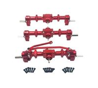 JYYTERD Accesorios coches RC per WPL B16 B36 1/16 Rc Accessori di Aggiornamento Dell'auto Parti Metallo S Assi Anteriori Mezzi E Posteriori della Porta A Sei Ruote(Red)