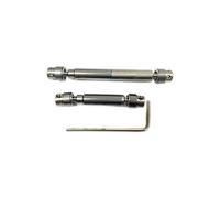 JYYTERD Albero di Trasmissione rc per HOBBYPLUS CR-18P per Rock per Crawler TRX4 per Redcat Gen8 4WD 1/18 rc Car Upgrades Parts 2X Metal Center Drive Shaft Set(Red)