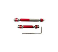 JYYTERD Albero di Trasmissione rc per HOBBYPLUS CR-18P per Rock per Crawler TRX4 per Redcat Gen8 4WD 1/18 rc Car Upgrades Parts 2X Metal Center Drive Shaft Set(Gray)