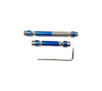 JYYTERD Albero di Trasmissione rc per HOBBYPLUS CR-18P per Rock per Crawler TRX4 per Redcat Gen8 4WD 1/18 rc Car Upgrades Parts 2X Metal Center Drive Shaft Set(Blue)