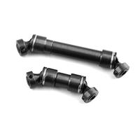 JYYTERD Albero di Trasmissione rc per Traxxas per Mini per E-Revo per EREVO per Summit per Slash 4WD 1/16 rc Car Upgrade Parts 2 Pezzi Albero di Trasmissione Centrale Acciaio