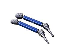 JYYTERD Albero di Trasmissione rc per Traxxas per Slash per Rustler per Stampede per Hoss 4X4 1/10 rc Car Parts 115/118MM Albero di Trasmissione Anteriore Posteriore Metallo CVD(Blue,2pcs118mm)