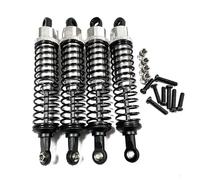 JYYTERD Ammortizzatori Auto RC per LAEGENDARY per BEZGAR 1/12 1/16 RC Auto Parti di Aggiornamento Accessori 4 Pezzi Ammortizzatore Ad Olio Metallo(White)