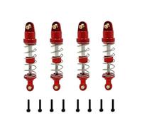 JYYTERD Ammortizzatori Auto RC per MJX per Hyper Go 14209 14210 14211 16207 16208 16209 RC Car Upgrade Parts Accessori 4 Pezzi Ammortizzatore Ad Olio(Red)
