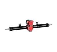 JYYTERD ASSE del Portale RC per Axial per SCX24 C10 per JLU per Gladiator per Bronco 1/24 RC Crawler Aggiornamento Set di Assali Anteriori E Posteriori Estesi Alluminio CNC da 4 Mm(Red,Rear)