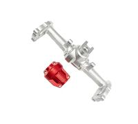 JYYTERD ASSE del Portale RC per HOBBYPLUS CR18P per Rock per Van 1/18 rc Car Anteriore Posteriore Alloggiamento Assale Aggiornamento Parti Lega di Alluminio(Silver,Rear)