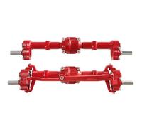 JYYTERD ASSE del Portale RC per MN82 LC79 per MN78 98 99SV2 1/12 Accessori E Parti per L'aggiornamento di Auto Telecomandate Ponti Porta Anteriori Posteriori Metallo(Red,Front And Rear)