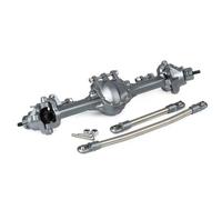 JYYTERD ASSE del Portale RC per SCX10 II per Element per Enduro CC01 1/10 RC Crawler, Parti di Aggiornamento Dell'asse Anteriore Posteriore Alluminio CNC Integrate(Gray,Front)