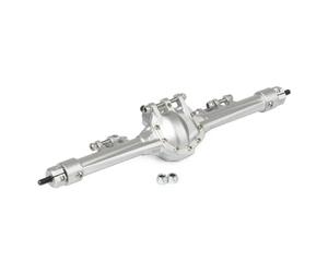JYYTERD ASSE del Portale RC per SCX10 II per Element per Enduro CC01 1/10 RC Crawler, Parti di Aggiornamento Dell'asse Anteriore Posteriore Alluminio CNC Integrate(Silver,Rear)