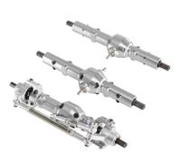 JYYTERD ASSE del Portale RC per WPL B16 B36 per FAYEE 1/16 Accessori per Auto RC A Sei Ruote Motrici, Gruppi Assale Anteriore, Centrale E Posteriore Lega di Alluminio(Silver)