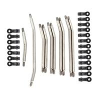 JYYTERD Collegamento Auto RC per Axial per SCX10 II 90046 1/10 RC Crawler Car Parti di Aggiornamento 10 Pezzi Set Collegamenti Metallo estremità Asta Plastica