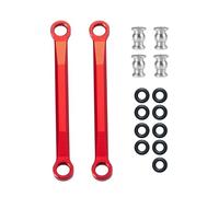 JYYTERD Collegamento Auto RC per Axial per SCX24 1/24 RC Crawler Car Upgrade Accessori 2 Pezzi CNC Alluminio Link per Collegamento Telaio con estremità Asta(Red,45mm)