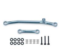 JYYTERD Collegamento Auto RC per Axial per SCX24 90081 AXI00001 AXI00002 Parti di Aggiornamento per Auto Cingolate RC 1/24 Collegamenti dello Sterzo Lega Alluminio Tirante Trazione(Gray)