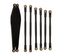 JYYTERD Collegamento Auto RC per Axial RBX10 per Ryft 1/10 RC Crawler Parti di Aggiornamento Accessori 8 Pezzi Set Bracci Collegamento Posteriori con Barra Metallo(Black)