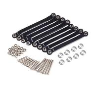 JYYTERD Collegamento Auto RC per MN 1/12 D90 D91 MN40 MN45 MN96 MN99 per MN99s 1/16 per WPL C14 C24 rc Car Part per Telaio Tiranti Sospensione Link Mount(Black)