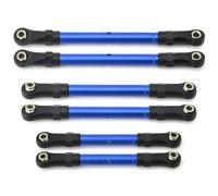 JYYTERD Collegamento Auto RC per Traxxas per Slash per Hoss per Rustler per Stampede 4x4 1/10 rc Car Parts Tenditori Metallo Tirante di Trazione Barra Collegamento Sterzo Set(Blue)