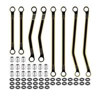 JYYTERD Collegamento Auto RC per TRX4M K10 Parti per Auto Micro Cingolate RC 1/18 Colore Ottone Ad Alta Distanza per Il Set di Collegamenti del Telaio Collegamento Aggiunge Peso
