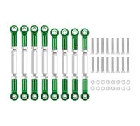 JYYTERD Collegamento Auto RC per WPL B14 C14 C24 C-14K C-24K per MN 90 MN45 per MN-99 1/16 rc Car Tirante Sterzo Servo Link Collegamenti Bracci Tiranti estremità(Green)