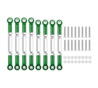 JYYTERD Collegamento Auto RC per WPL B14 C14 C24 C-14K C-24K per MN-90 per MN-45 per MN-99 1/16 rc Car Tirante Sterzo Servo Collegamento Collegamenti Braccio(Green)
