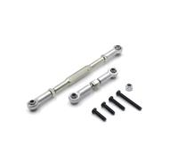 JYYTERD Collegamento Auto RC per WPL C14 C24 B14 B16 B24 B36 per HengLong per FeiYu per JJRC Parti di Auto RC Metallo per L'aggiornamento Dell'asse Anteriore dello Sterzo(Silver)