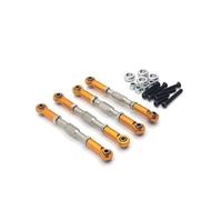 JYYTERD Collegamento Auto RC per WPL C14 C24 B14 B24 per MN D90 D91 D96 99S per HengLong per FeiYu per JJRC rc Car Parts Upgrade 4 Pezzi Tirante Regolabile(Yellow)