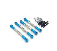 JYYTERD Collegamento Auto RC per WPL C14 C24 B14 B24 per MN D90 D91 D96 99S per HengLong per FeiYu per JJRC rc Car Parts Upgrade 4 Pezzi Tirante Regolabile(Blue)