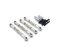 JYYTERD Collegamento Auto RC per WPL C14 C24 B14 B24 per MN D90 D91 D96 99S per HengLong per FeiYu Parti di Auto RC Aggiornamento Tirante Regolabile(Silver)