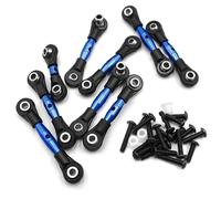 JYYTERD Parti per Auto RC per 4-Tec 2.0 per VXL per AWD Telaio #83076-4 1/10 rc Car Truck Model Upgrade Parts Metal Link Rod Linkage Set Accessori per Auto 9 Pezzi(Blue)