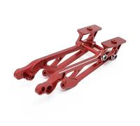 JYYTERD Parti per Auto RC per Arrma 1/8 6s per Kraton per Typhon per Talion per Senton per Outcast per Notorious Set Supporti Alettone Posteriore Metallo Parti Aggiornamento Auto RC Accessori(Red)
