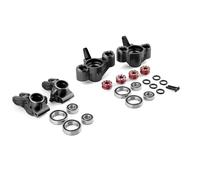 JYYTERD Parti per Auto RC per Arrma 1/8 per Kraton per Notorious per Outcast per BLX 6S V5 Blocchi Sterzo con Snodo Metallo Supporto Mozzo Posteriore Parti di Aggiornamento per Auto RC(Set1)