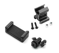 JYYTERD Parti per Auto RC per Traxxas per Trx4 Trx6 per E-Revo per Slash per Rustler per T-Maxx per E-Maxx per TQi Supporto per Telefono con Trasmettitore Metallo Parti Aggiornamento Auto RC(Black)